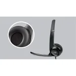 Fejhallgató Logitech H390 Mikrofonnal Fekete USB - Image 3