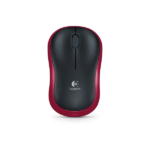 Logitech Egér - M185 (Vezeték nélküli, Optikai, Notebook, 1000 DPI, vörös) - Image 2