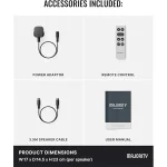Majority Hangszóró 2.0 - D70X Fekete (70W, Bluetooth 5.3, USB, AUX, HDMI ARC, RCA, USB, Optikai, Távírányító) - Image 3