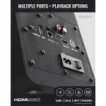 Majority Hangszóró 2.0 - D70X Fekete (70W, Bluetooth 5.3, USB, AUX, HDMI ARC, RCA, USB, Optikai, Távírányító) - Image 2