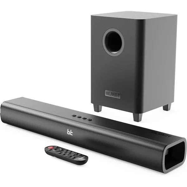 Majority Hangszóró Soundbar - Naga 60 Plus (300W, Bluetooth 5.0, HDMI ARC, AUX, USB, Optikai, Távírányító, Mélynyomó) - Image 1