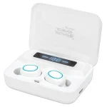 Manhattan Fülhallgató -  Bluetooth 5.0 vezetéknélküli, mikrofon, hangerőszabályzó, Powerbank funkció, Fehér