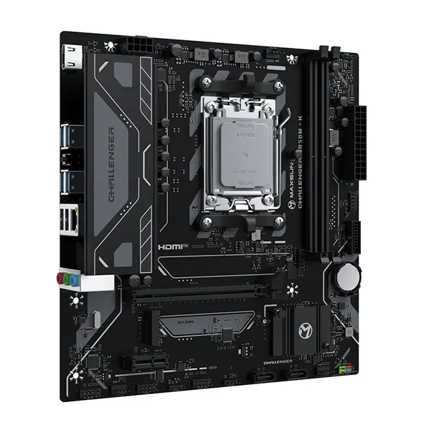 Maxsun Alaplap - AMD MS-CHALLENGER B850M-K AM5 (B850, mATX, 2xDDR5 8000MHz, 2xSATA3, M.2, HDMI) - Image 2