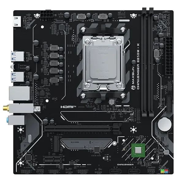 Maxsun Alaplap - AMD MS-CHALLENGER B850M-K WIFI AM5 (B850, mATX, 2xDDR5 8000MHz, 2xSATA3, M.2, HDMI) - Image 9