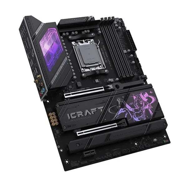 Maxsun Alaplap - AMD MS-ICRAFT B850 AIGA AM5 (B850, ATX, 4xDDR5 8400MHz, 2xSATA3, 4xM.2, HDMI, DP) - Image 7