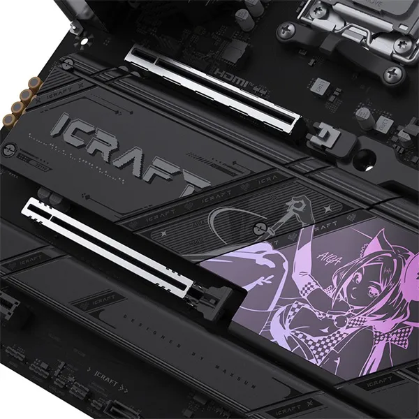 Maxsun Alaplap - AMD MS-ICRAFT B850 AIGA AM5 (B850, ATX, 4xDDR5 8400MHz, 2xSATA3, 4xM.2, HDMI, DP) - Image 9
