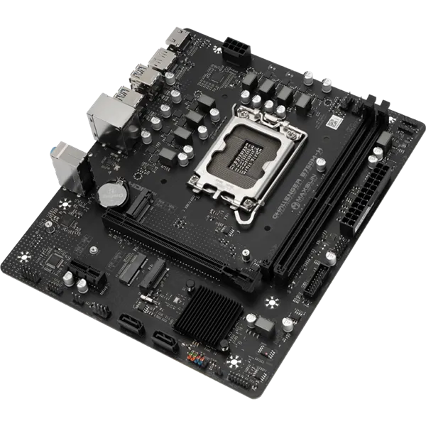 Maxsun Alaplap - Intel MS-CHALLENGER B760M-H WIFI s1700 (B760, mATX, 2xDDR4 3200MHz, 2xSATA3, 2xM.2, HDMI, DP) - Image 2