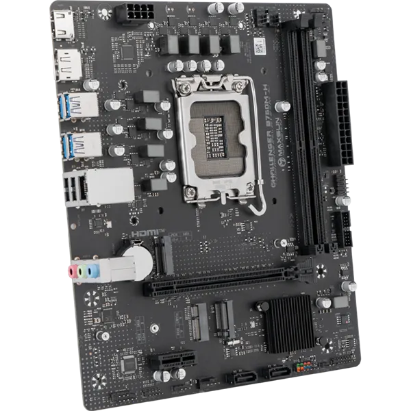 Maxsun Alaplap - Intel MS-CHALLENGER B760M-H WIFI s1700 (B760, mATX, 2xDDR4 3200MHz, 2xSATA3, 2xM.2, HDMI, DP) - Image 4
