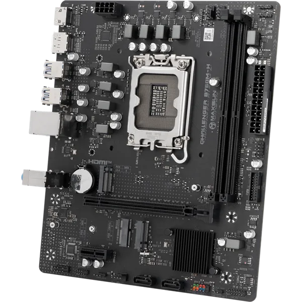 Maxsun Alaplap - Intel MS-CHALLENGER B760M-H WIFI s1700 (B760, mATX, 2xDDR4 3200MHz, 2xSATA3, 2xM.2, HDMI, DP) - Image 5