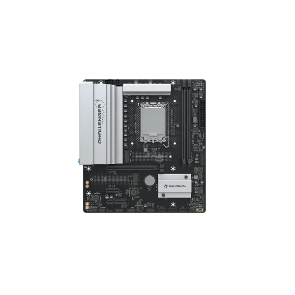 Maxsun Alaplap - Intel MS-CHALLENGER Z890M s1851 (Z890, mATX, 2xDDR5 7200MHz, 3xSATA3, 2xM.2, HDMI, DP)