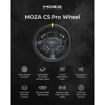 Moza Racing kiegészítő - CS PRO Kormánykerék (Dual Clutch, RGB, 2,99 inch kijelző, 325mm) - Image 3
