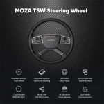 Moza Racing kiegészítő - TSW Kormánykerék (Kamion változat, RGB, 400mm) - Image 2