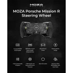Moza Racing kiegészítő - Porsche MISSION R Kormánykerék (Dual-Clutch, RGB, 5,4 inch OLED kijelző, 320mm) - Image 4