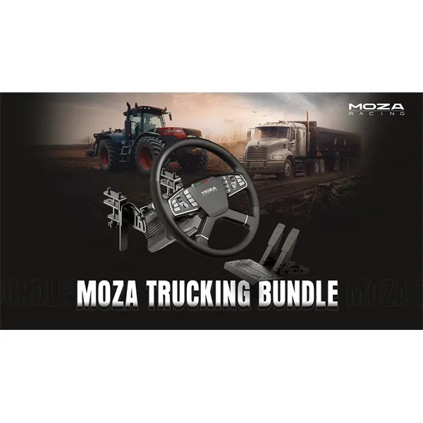 Moza Racing csomag - R5 Truck PC Szimulátor szett (Kamion/Traktor, DD, R5 bázis, TSW kormány, SR-P Lite pedál, bilincs) - Image 3