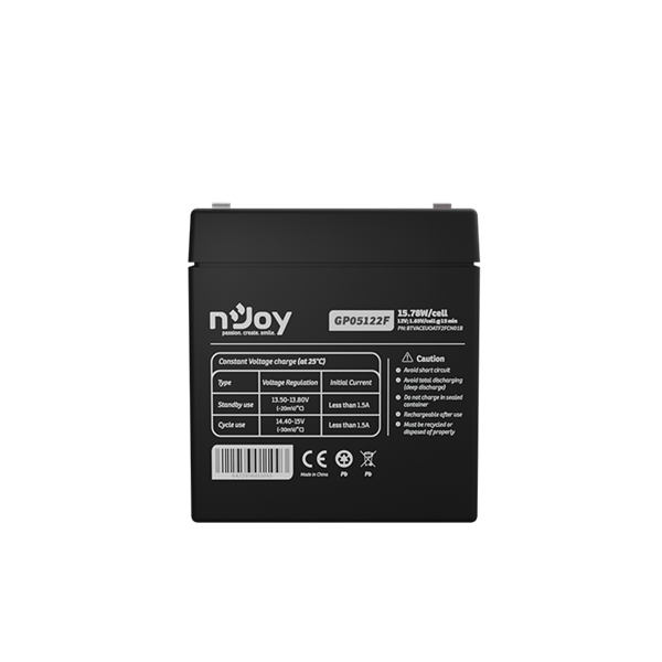 Njoy 12V/5Ah szünetmentes akkumulátor 1db/csomag - Image 4