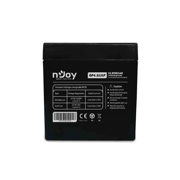 NJOY Akkumulátor - GP4.5121F (12V/4.5Ah, T1/F1, zárt, gondozás mentes, AGM) - Image 2