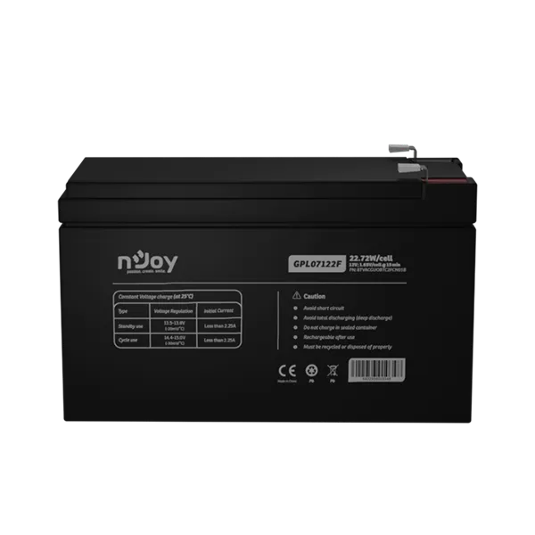 Njoy 12V/7Ah szünetmentes akkumulátor 1db/csomag - Image 5