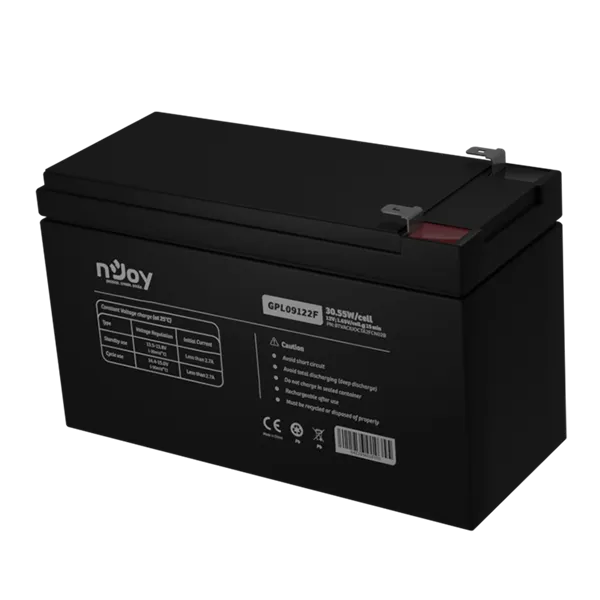 Njoy 12V/9Ah szünetmentes AGM akkumulátor 1db/csomag - Image 5