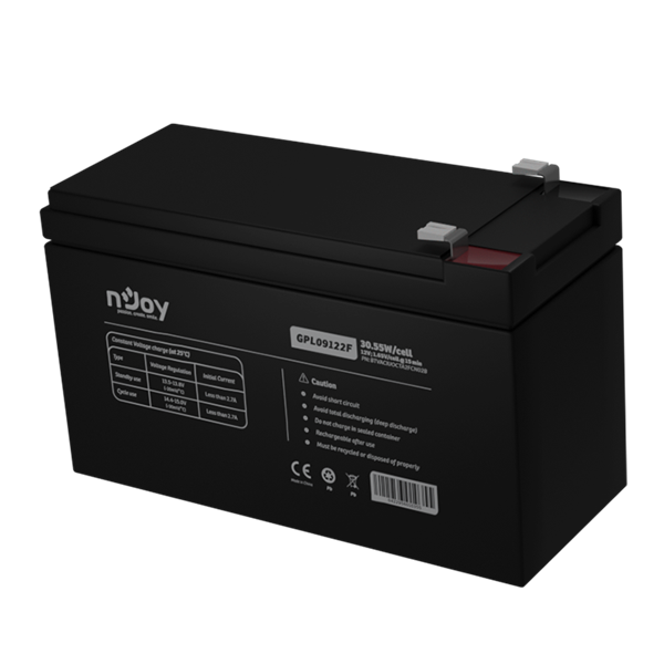 NJOY Szünetmentes akkumulátor - GPL09122F (12V/9Ah, Long-life, T2/F2, zárt, gondozás mentes, AGM) - Image 8