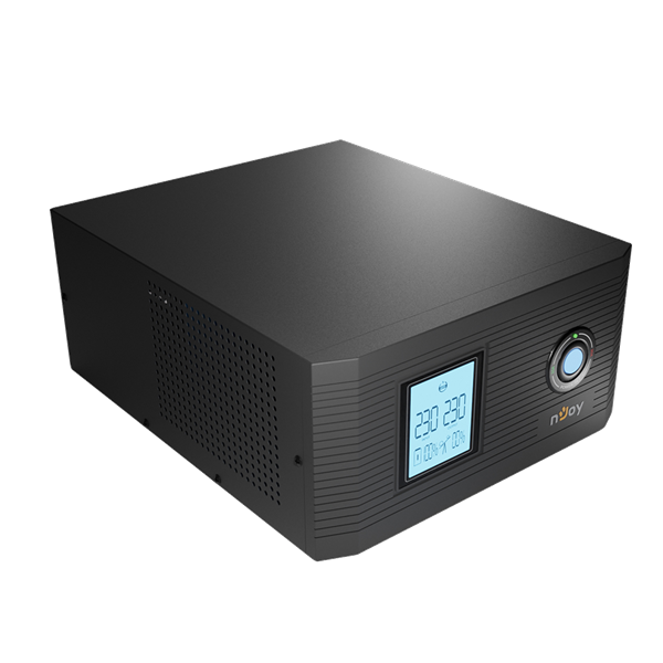 NJOY Inverter - Aira 1200 (2 Schuko, Szinusz hullám, Akku Támogatás: 40Ah-200Ah, AVR,  fekete) - Image 5