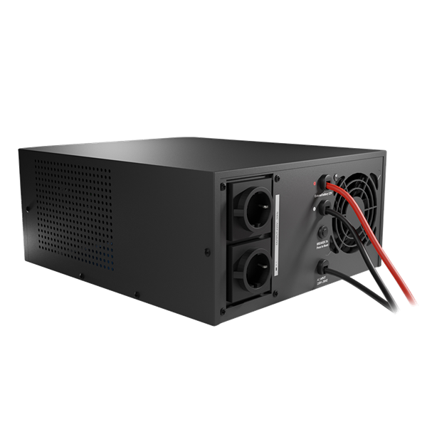 NJOY Inverter - Aira 1200 (2 Schuko, Szinusz hullám, Akku Támogatás: 40Ah-200Ah, AVR,  fekete) - Image 8