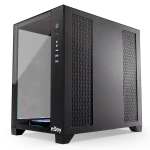 NJOY Számítógépház -  AURA (fekete, ablakos, ATX, 7x12cm, 2xUSB3.0, 1x USB-C) - Image 3