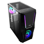 NJOY Számítógépház -  FORT (fekete, ablakos, ATX, 2x12cm, 1xUSB2.0, 2xUSB3.0) - Image 11