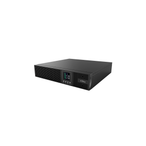 NJOY Szünetmentes 1000VA - Aster 1K (8x IEC C13, On-line, RS232, USB, szoftver, LCD kijelző, 2U rack)