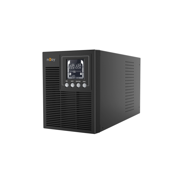 NJOY Szünetmentes  1000VA - Echo Pro 1000 (3 Schuko, RS-232, On-line, szinuszhullám, generátor támogatás, fekete) - Image 2