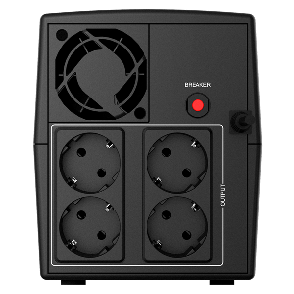 NJOY Szünetmentes  1000VA - Keen 1000 (4 Schuko, line-interaktív, RJ11/45 vonalvédelem, fekete) - Image 6