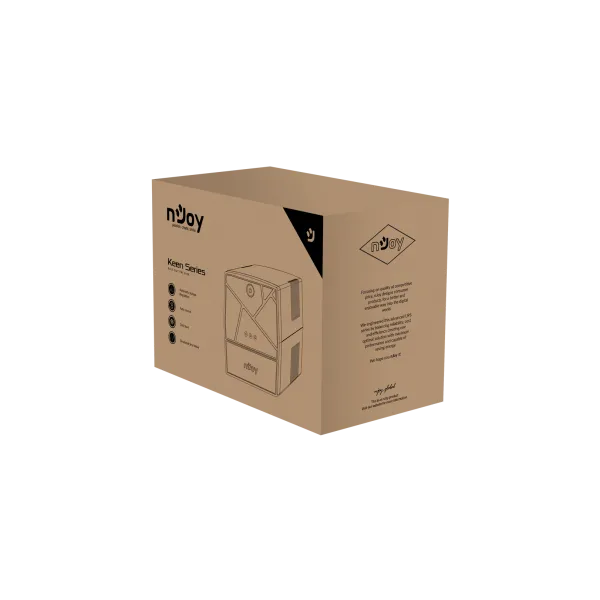 NJOY Szünetmentes  1500VA - Keen 1500 USB (4 Schuko, line-interaktív, USB menedzsment, RJ11/45 vonalvédelem, fekete) - Image 8
