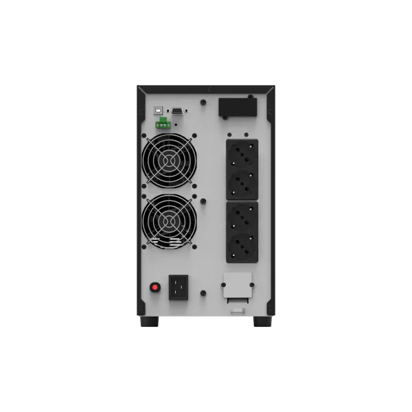 NJOY Szünetmentes  3000VA - Echo Pro 3000 (4 Schuko, RS-232, On-line, szinuszhullám, generátor támogatás, fekete) - Image 4