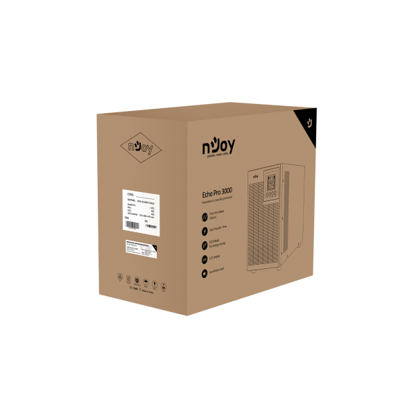 NJOY Szünetmentes ECHO PRO 3000, 3000VA, 2400W, Online, LCD display - Image 6