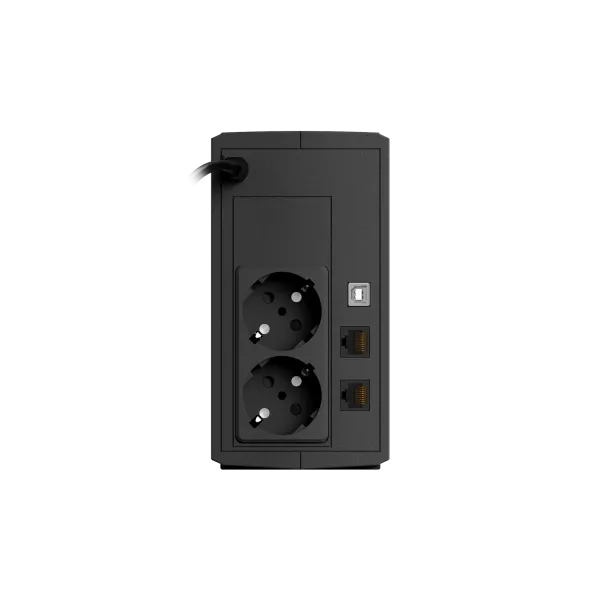 NJOY Szünetmentes  600VA - Keen 600 USB (2 Schuko, line-interaktív, USB menedzsment, RJ11/45 vonalvédelem, fekete) - Image 2