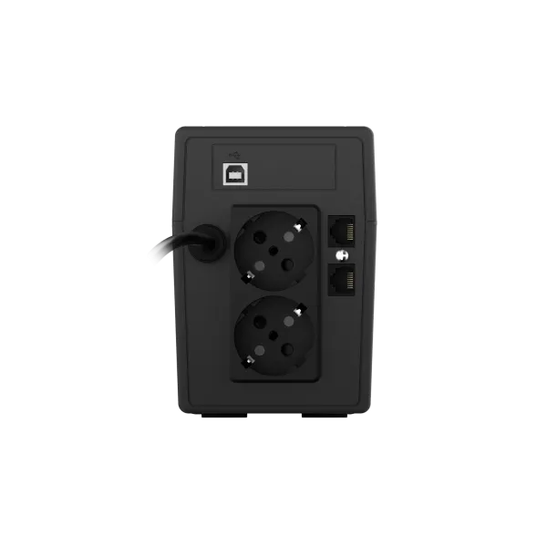 NJOY Szünetmentes 650VA - Cadu 650 (2 Schuko, line-interaktív, USB menedzsment, RJ11/45 vonalvédelem(1Gb/s), fekete) - Image 3