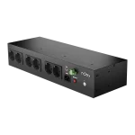 NJOY Szünetmentes 800VA - Theron 800 (8 Schuko, Off-line (VFD), USB menedzsment, 2U rack)