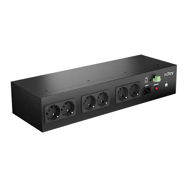 NJOY Szünetmentes 800VA - Theron 800 (8 Schuko, Off-line (VFD), USB menedzsment, 2U rack) - Image 2