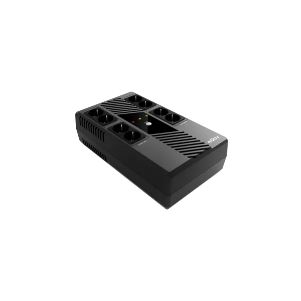 NJOY Szünetmentes 600VA - Token 600 (8 Schuko, line-interaktív, HID USB, túlfeszültség védett, fekete) - Image 7