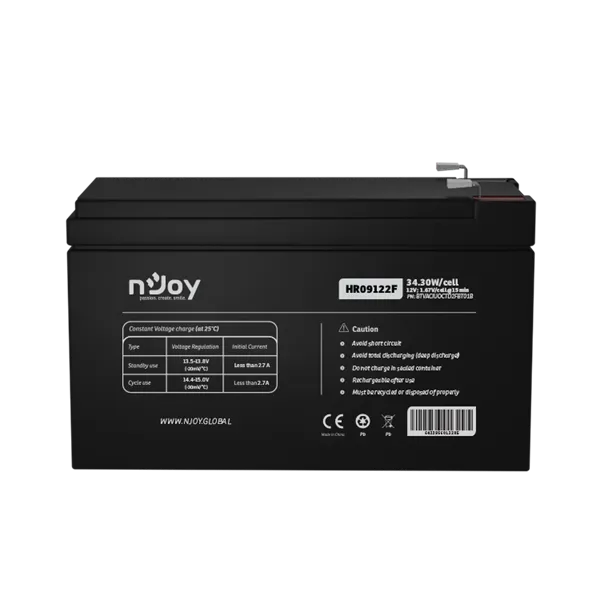 Njoy 12V/9Ah szünetmentes akkumulátor 1db/csomag - Image 6