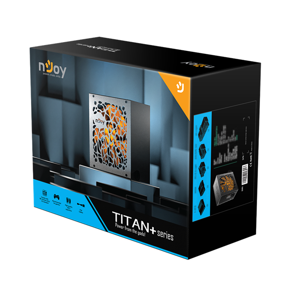 NJOY Tápegység 750W - Titan+ 750 (80 Plus Bronze, Aktív PFC, 12cm) - Image 5