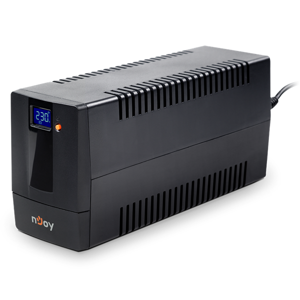 NJOY Szünetmentes  600VA - Horus Plus 600 (2 Schuko, line-interaktív, RJ11 védelem, USB, szoftver, LCD kijelző, fekete) - Image 7