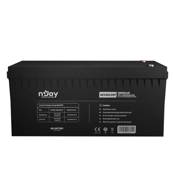 NJOY akkumulátor - GE20012KF (12V/200Ah, T11, zárt, gondozás mentes, GEL) - Image 1