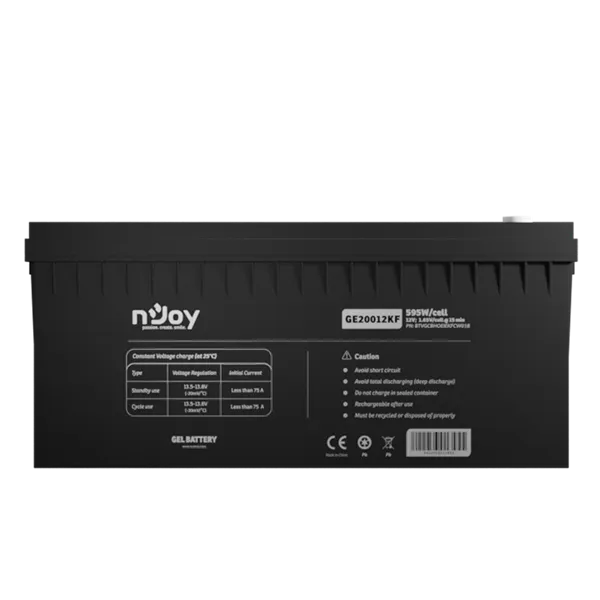 NJOY akkumulátor - GE20012KF (12V/200Ah, T11, zárt, gondozás mentes, GEL) - Image 6