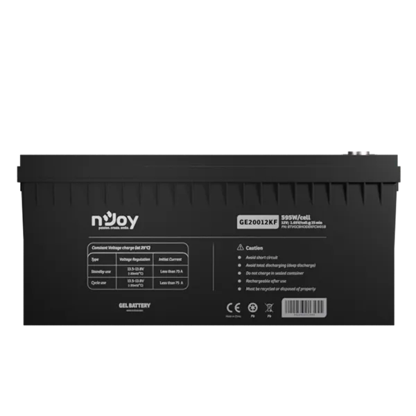NJOY akkumulátor - GE20012KF (12V/200Ah, T11, zárt, gondozás mentes, GEL) - Image 7