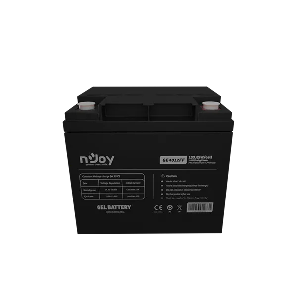 NJOY akkumulátor - GE4012FF (12V/40Ah, T6, zárt, gondozás mentes, GEL)