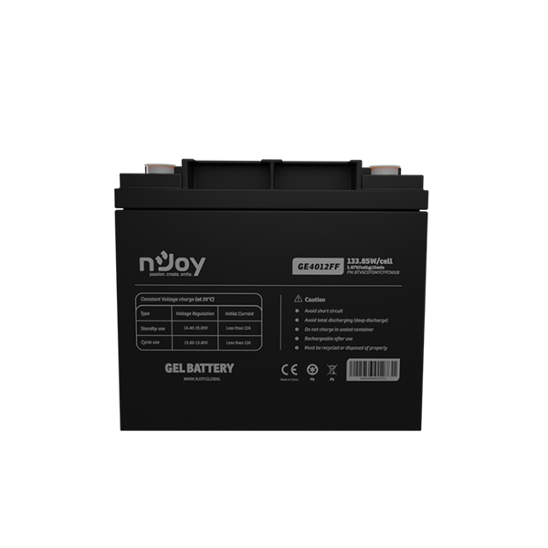 NJOY akkumulátor - GE4012FF (12V/40Ah, T6, zárt, gondozás mentes, GEL) - Image 3