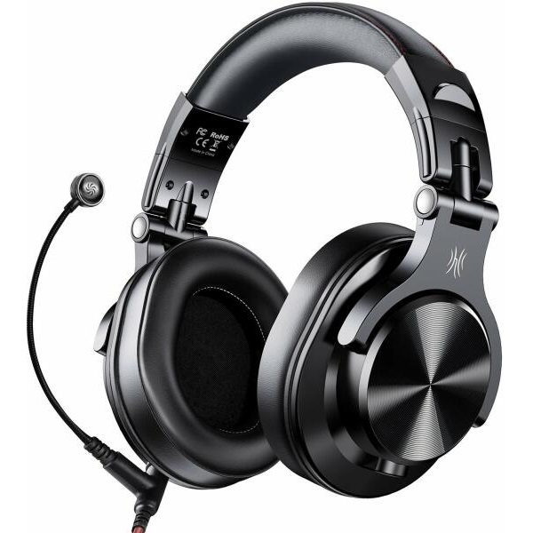 ONEODIO DJ Fejhallgató - Fusion A71M Black (Vezetékes, 3,5mm, 6,35mm jack, mikrofon, Hi-Res Audio) - Image 1