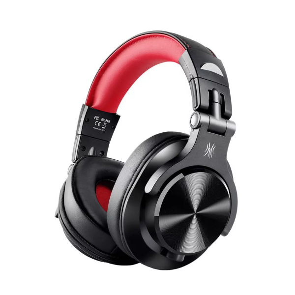 ONEODIO DJ Fejhallgató - Fusion A71 Red (Vezetékes, 3,5mm, 6,35mm jack, Hi-Res Audio) - Image 1