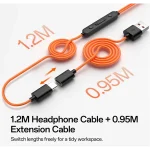 ONEODIO Sport Fejhallgató - OpenRock LINK 10 Black (premium, légvezetés, BT 6.0, fekete, USB-C, USB-A) - Image 3
