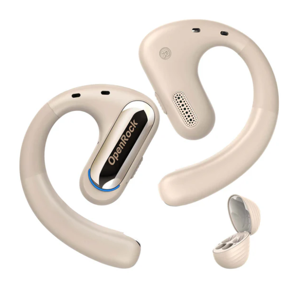 ONEODIO Sport Fejhallgató - OpenRock Pro Beige (premium, légvezetés, BT 5.2, bézs) - Image 2